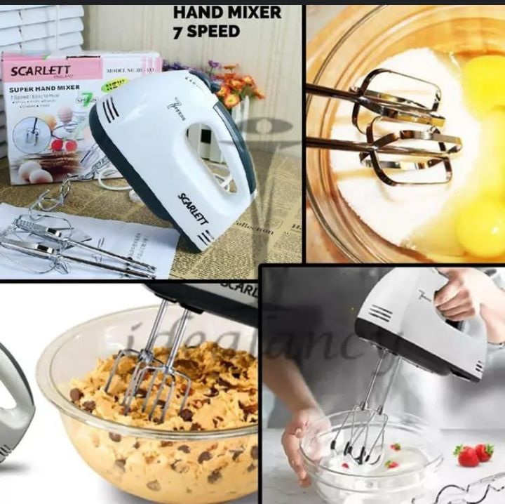 7 Speed Electric Egg Bitter Hand Mixer 260 Watt