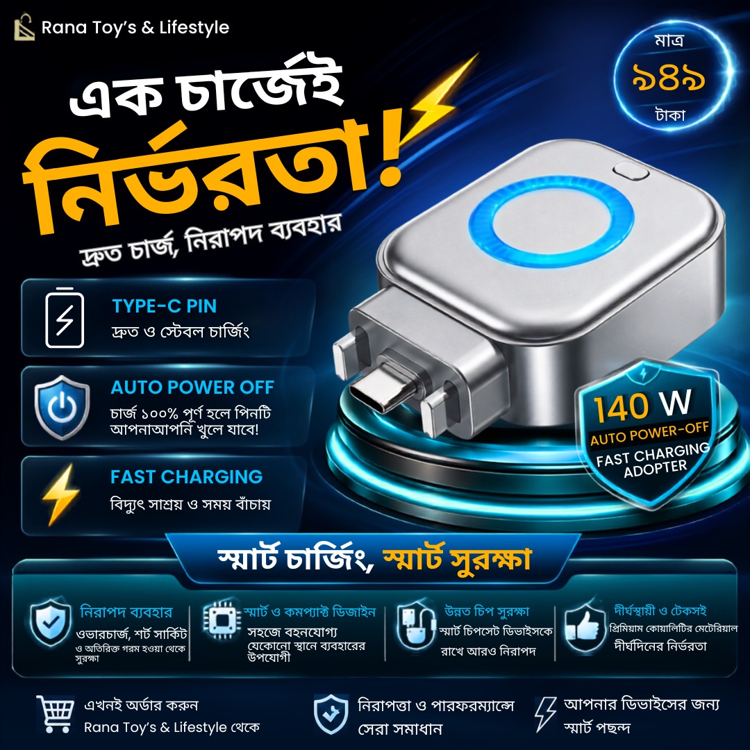 140 W Auto Power-off Fast Charging Adopter