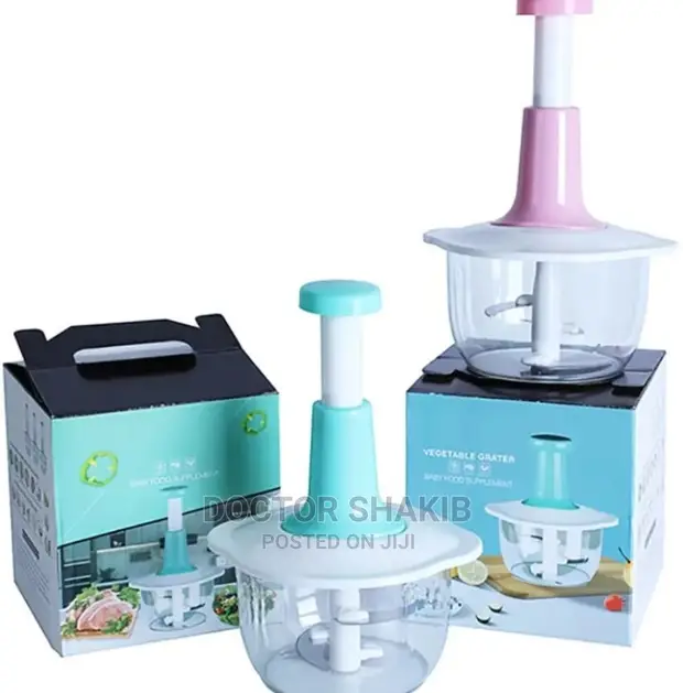 Hand Press Push Chopper | Food Chopper | Mixer Cutter for Salad image 2