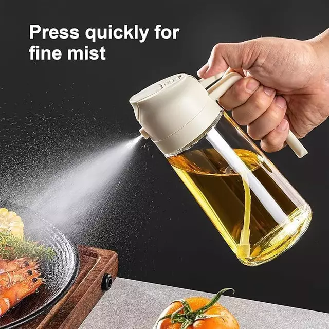 2in1 Oil Sprayer Glass Bottle image 2