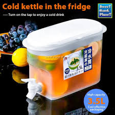 REFRIGERATOR COLD JUICE JAR . 3.5 LITRE COLD KETTLE . BEST FOR KEEPING JUICE IN FRIDGE. image 2