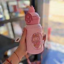 Labubu character Stainless steel  water bottle 600ml image 2
